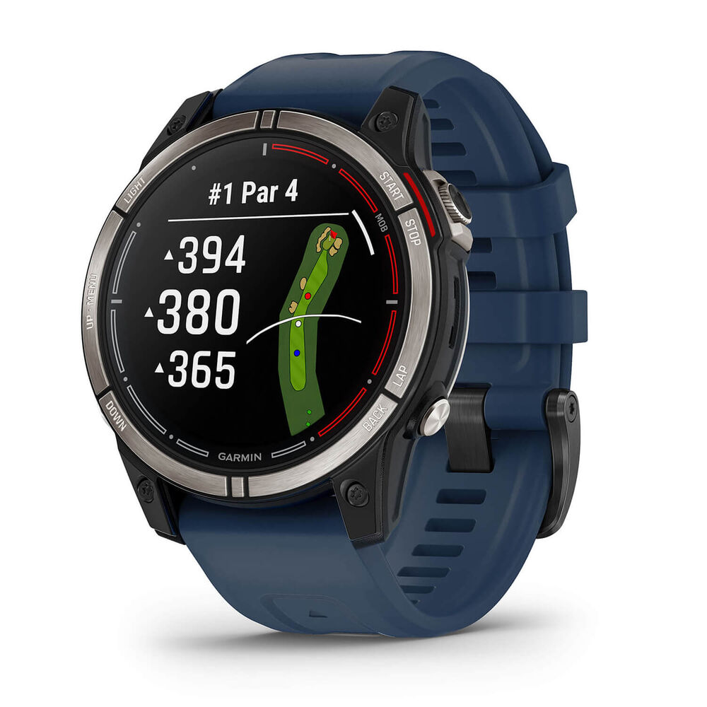 Garmin Quatix 7 Sapphire Edition Multi Function Blue Strap Watch