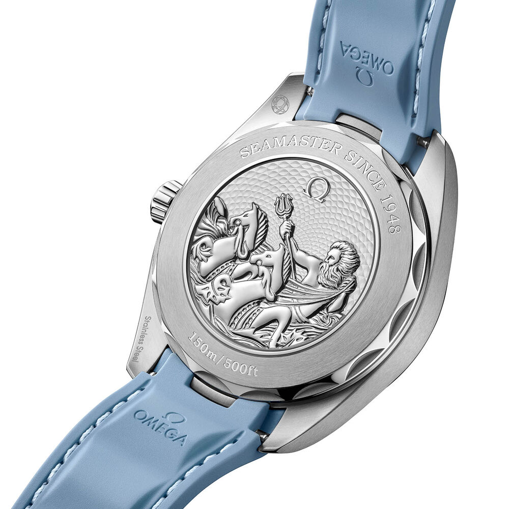 OMEGA Seamaster Aqua Terra 150M 41mm Summer Blue Dial & Rubber Strap Watch image number 3