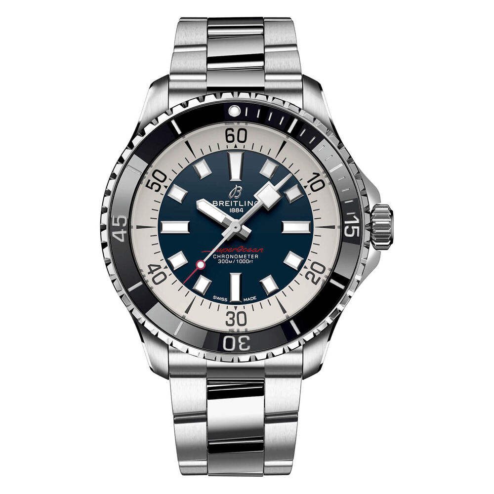 Breitling Superocean 44mm Blue Dial Bracelet Watch image number 0