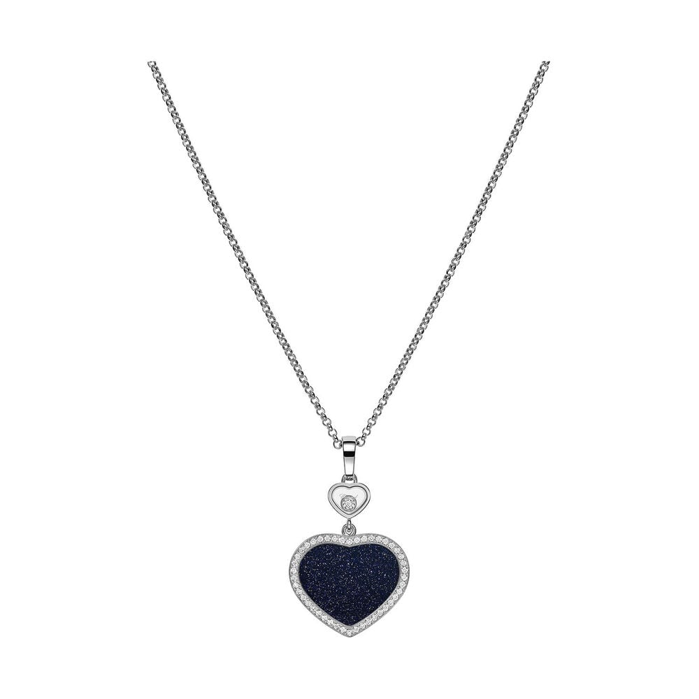 Chopard Happy Hearts 0.24ct Diamond 18ct White Gold Necklace