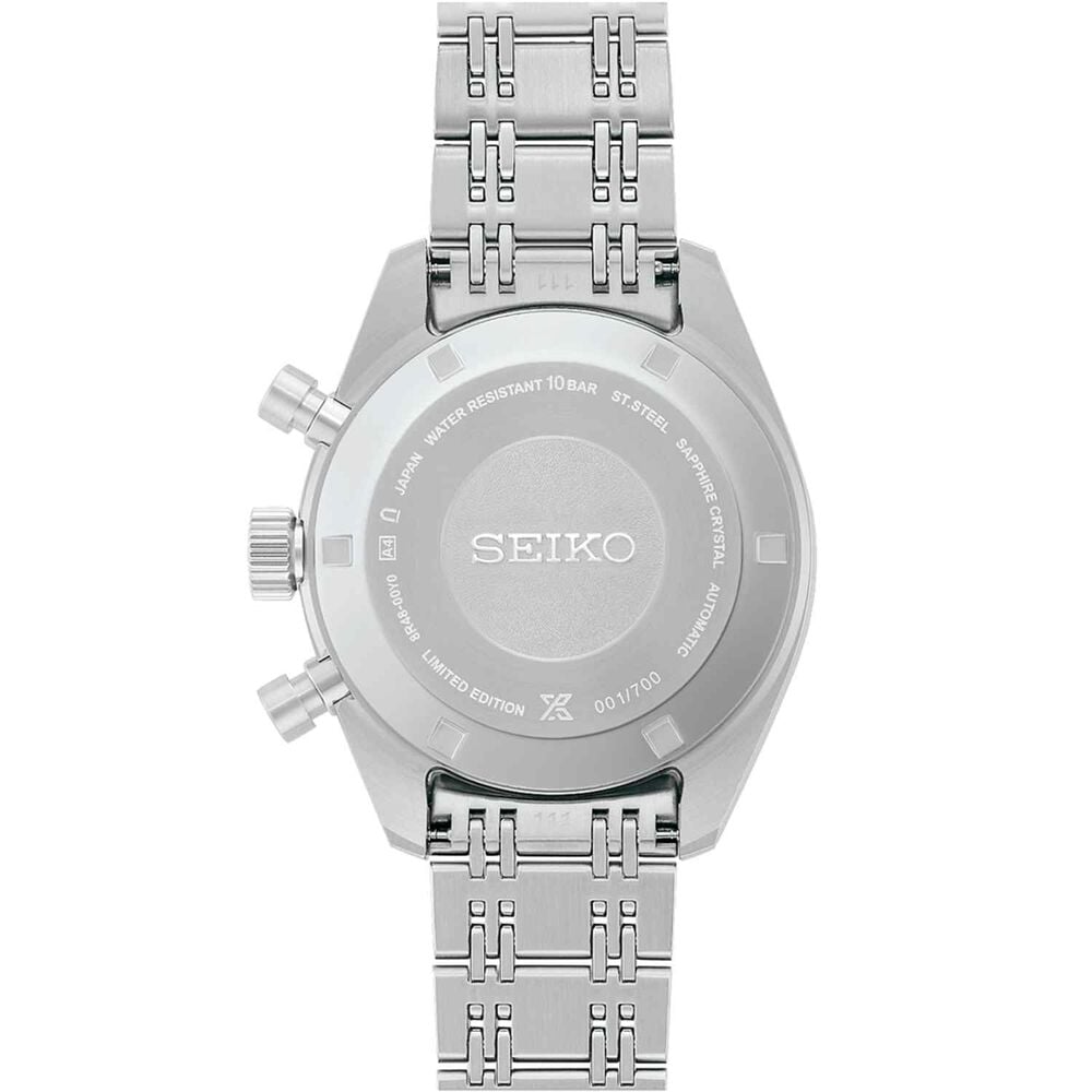 Seiko Prospex Speedtimer 145th Anniversary Limited Edition 42mm White Dial Chronograph Watch image number 4