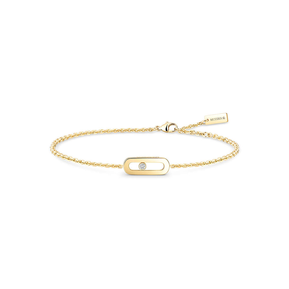 Messika Move Uno 0.02c Diamond Yellow Gold Bracelet