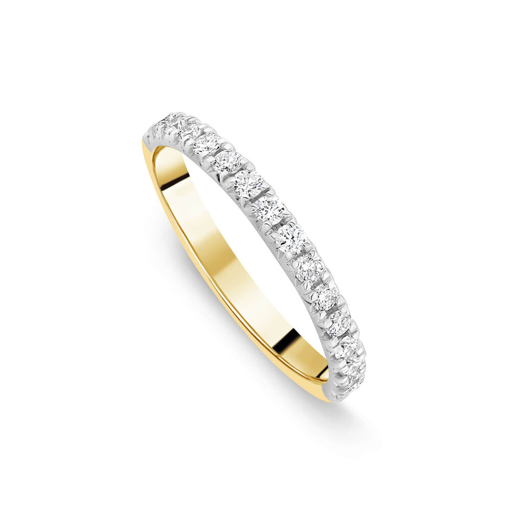 Born 18ct Yellow Gold 0.30ct Claw Set Diamond Wedding Ring