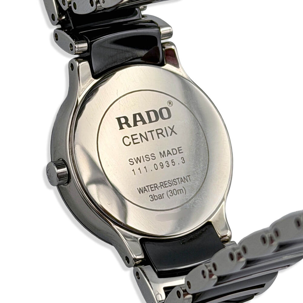 Pre-Owned Rado Centrix Diamond Dial Ceramic Stainless Steel Bracelet Watch