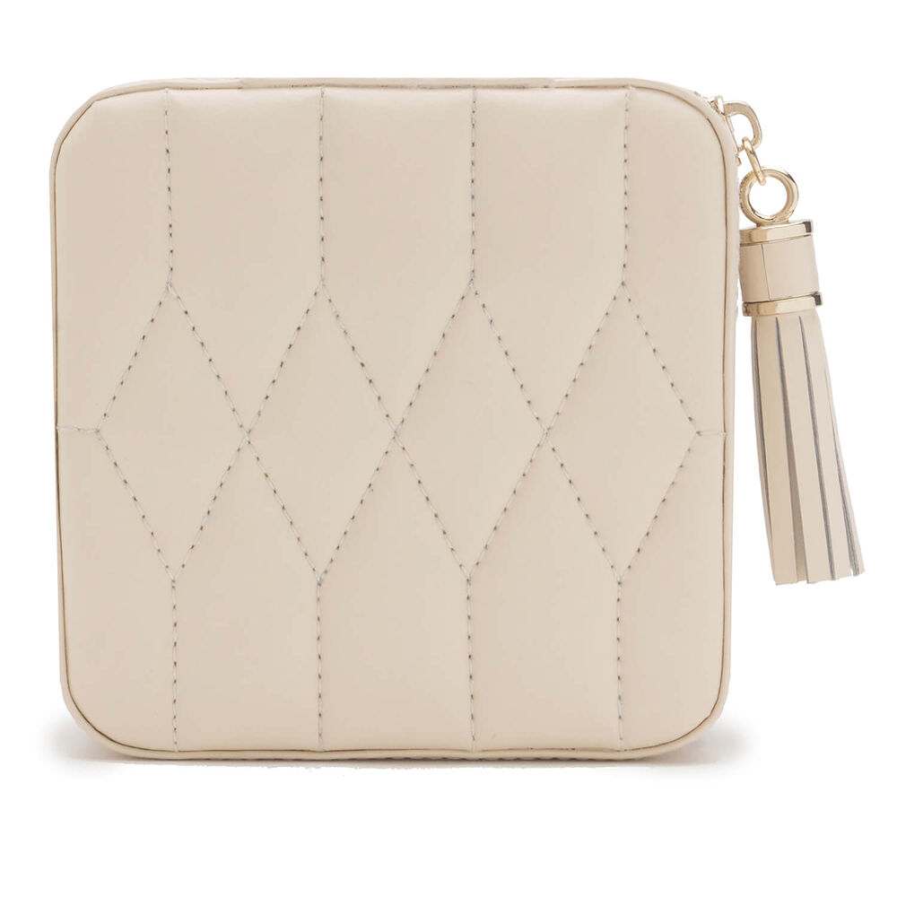 WOLF CAROLINE Ivory Zip Travel Case