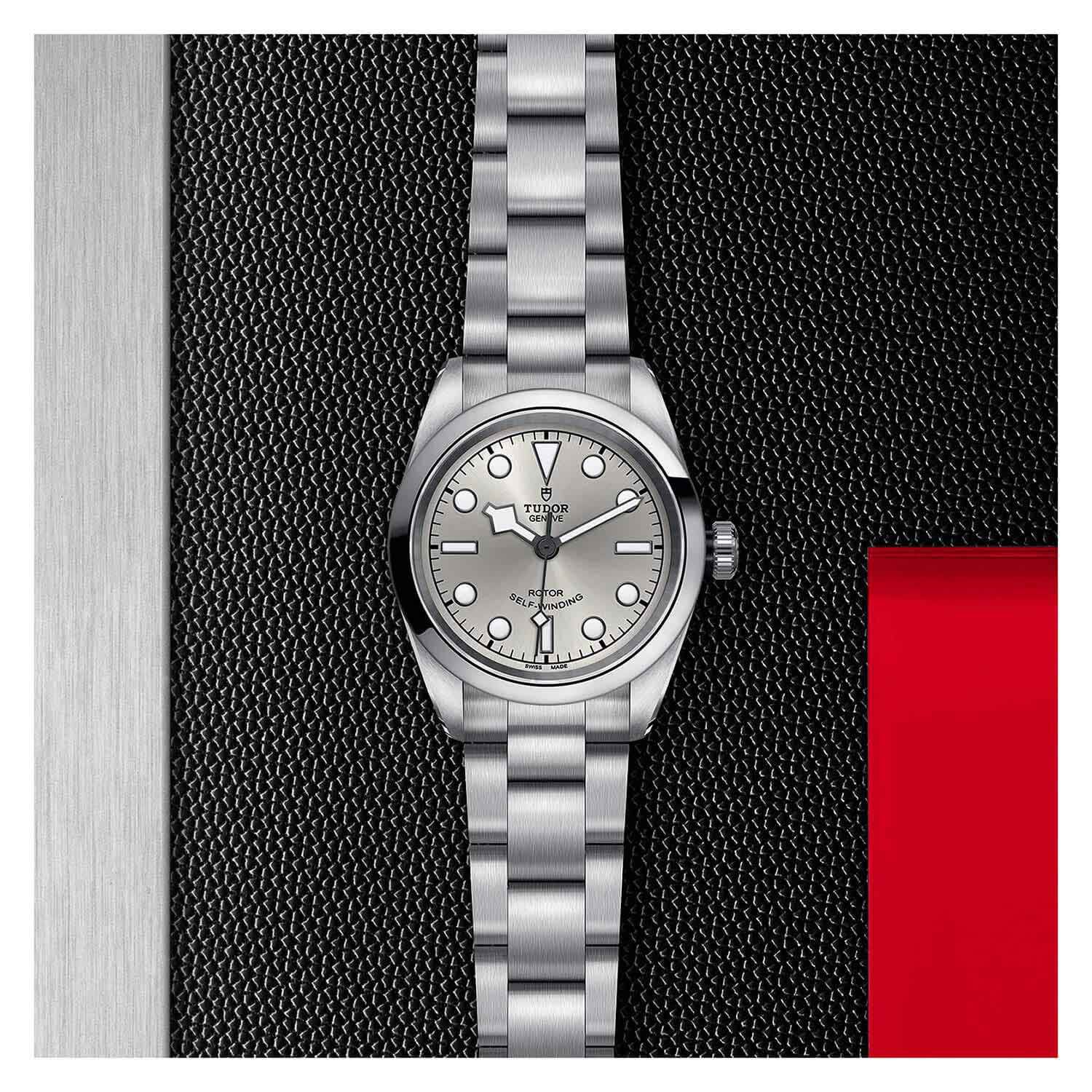 TUDOR Black Bay 32 36 41 32mm Silver Dial Bracelet Watch