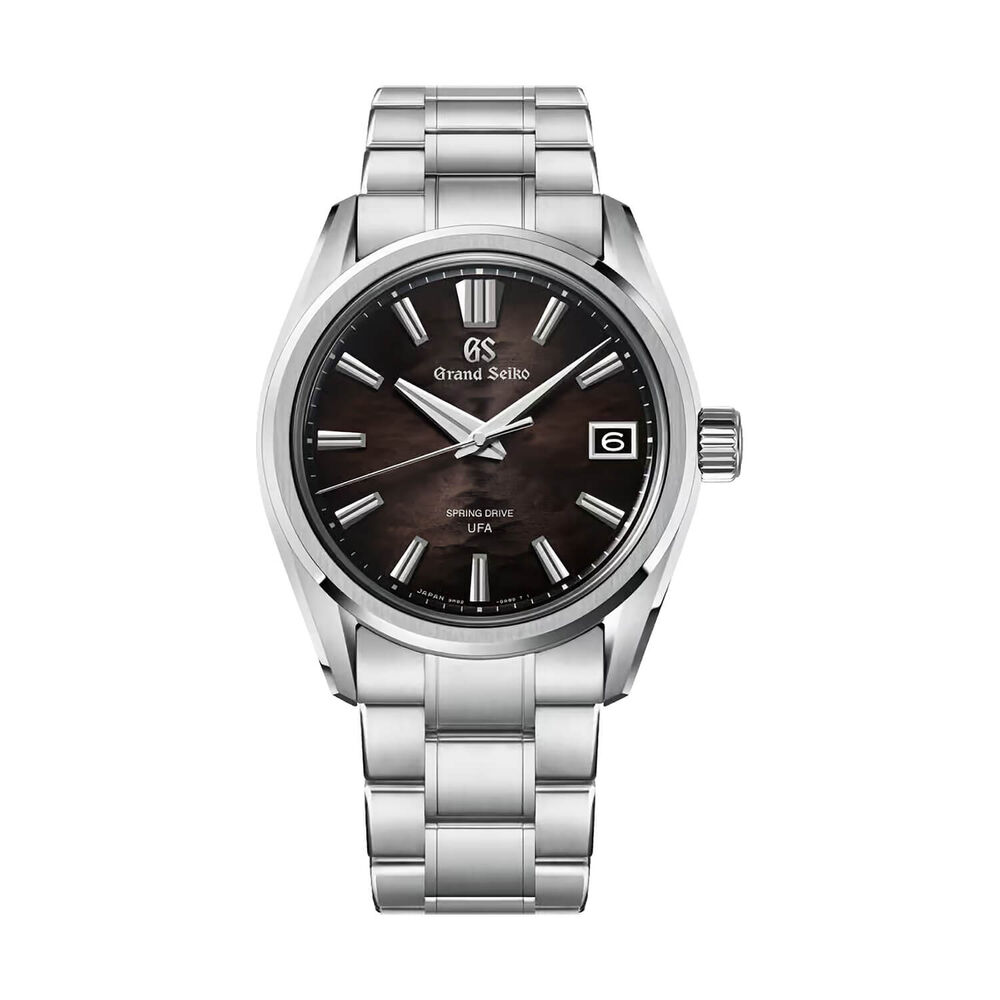 Grand Seiko Evolution 9 'Night Lake' Spring Drive UFA 40mm Black Dial Titanium Bracelet Watch