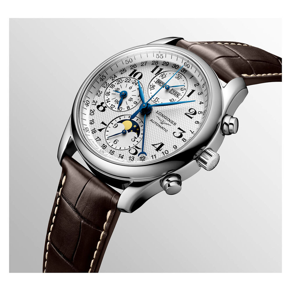 Longines Master Collection Moonphase 40mm Brown Watch image number 4