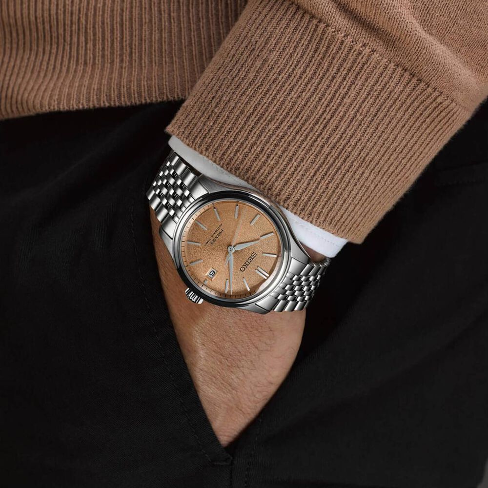 Seiko Presage Classic Series 'Araigaki' 40mm Dial Steel Bracelet Watch image number 6