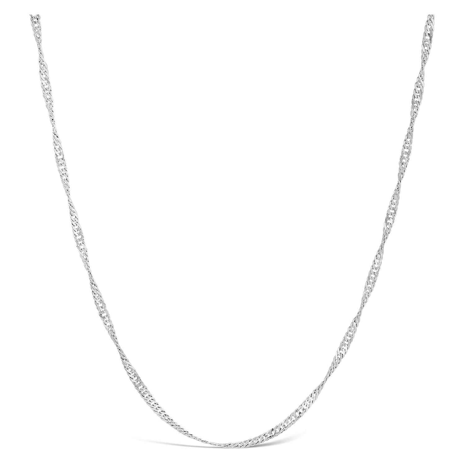 9ct white gold chain best sale