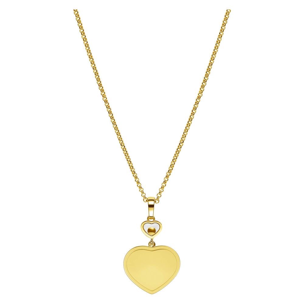 Chopard Happy Hearts Golden Hearts 18ct Yellow Gold 0.24ct Diamond Necklace image number 3
