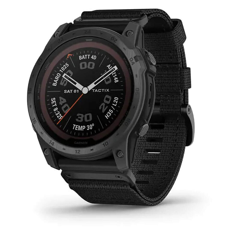 Garmin Tactix 7 Pro Edition 51mm Titanium Case Black Silicone Strap Watch
