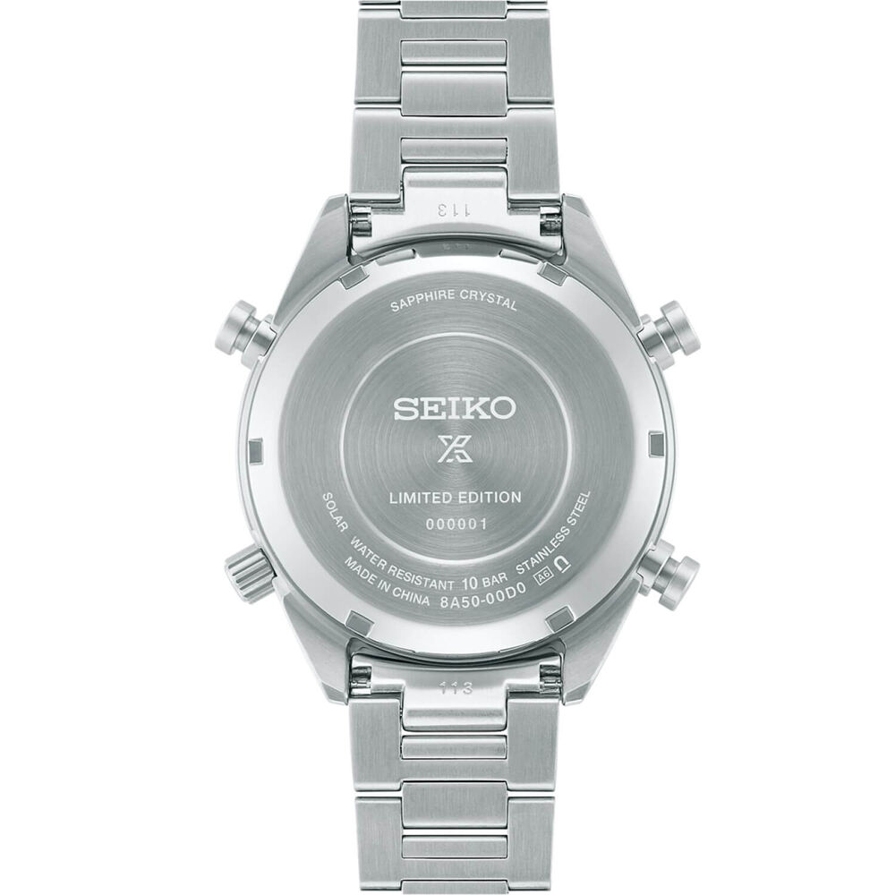 Seiko Prospex 110th Anniversary Limited Edition Speedtimer Solar 42mm Watch image number 4