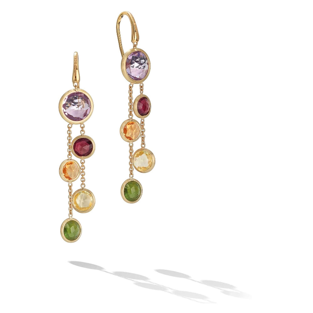 Marco Bicego Jaipur 18ct Multi Colour Stone Earrings image number 0