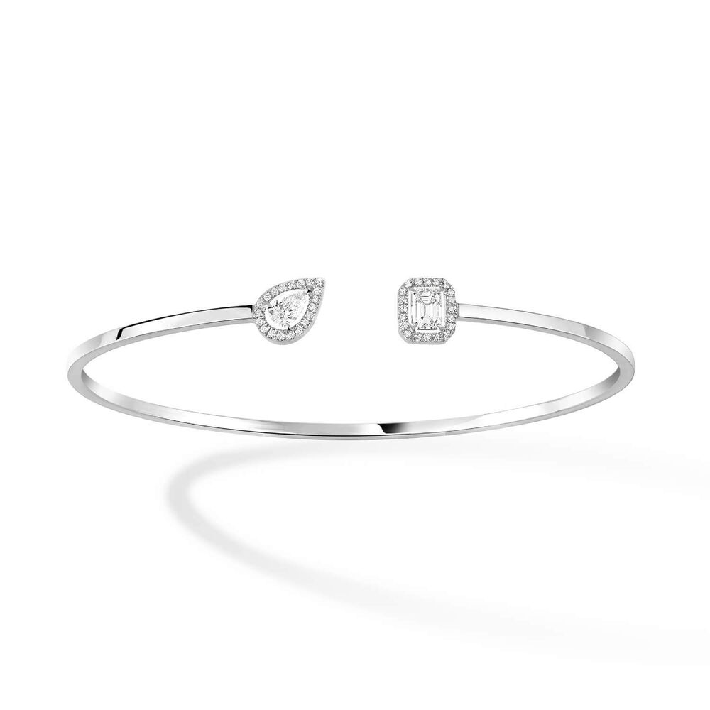 Messika My Twin Toi & Moi Thin 18ct White Gold 0,35ct Diamond Bracelet