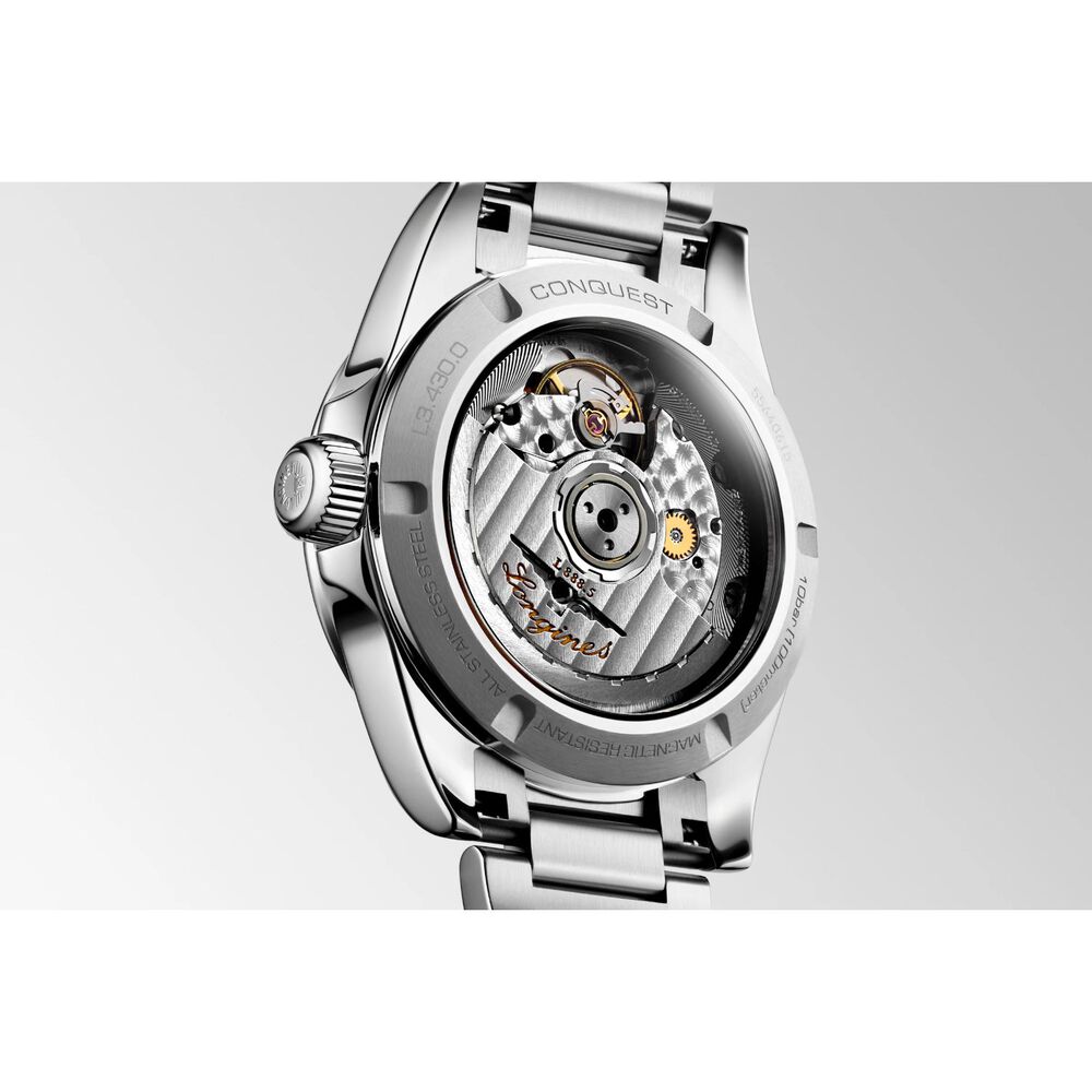 Longines Conquest 2023 34mm Pearlised Dial Steel Case & Bracelet Ladies' Watch image number 2