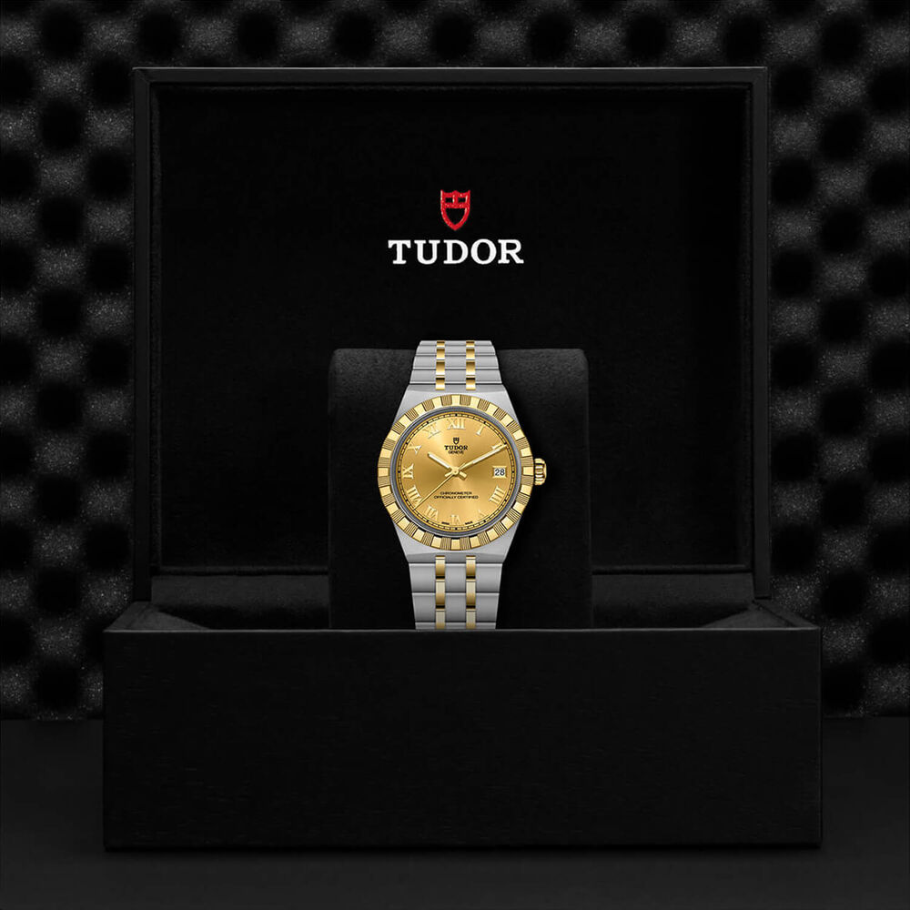 TUDOR Royal 36mm Champagne Dial Stainless Steel & Yellow Gold Bracelet Watch