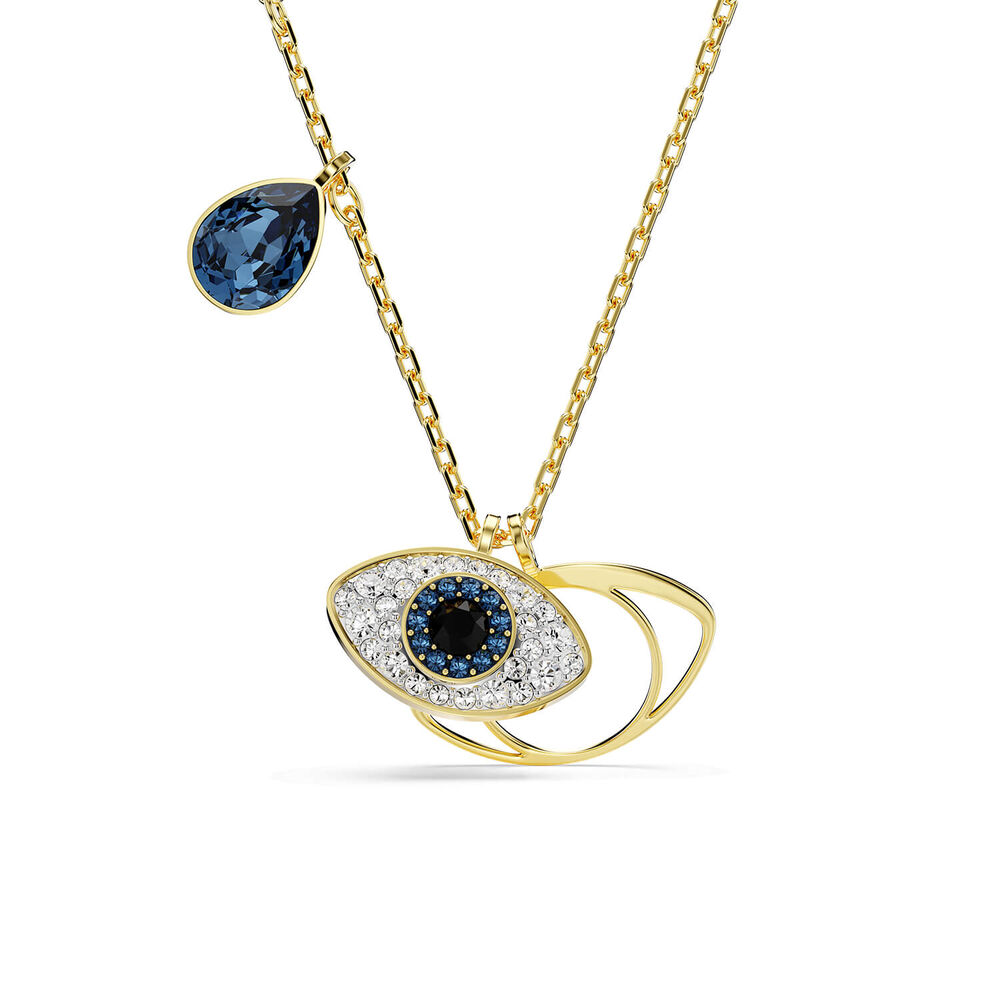 Swarovski Symbolica Crystals 18ct Yellow Gold Finished Eye Pendant