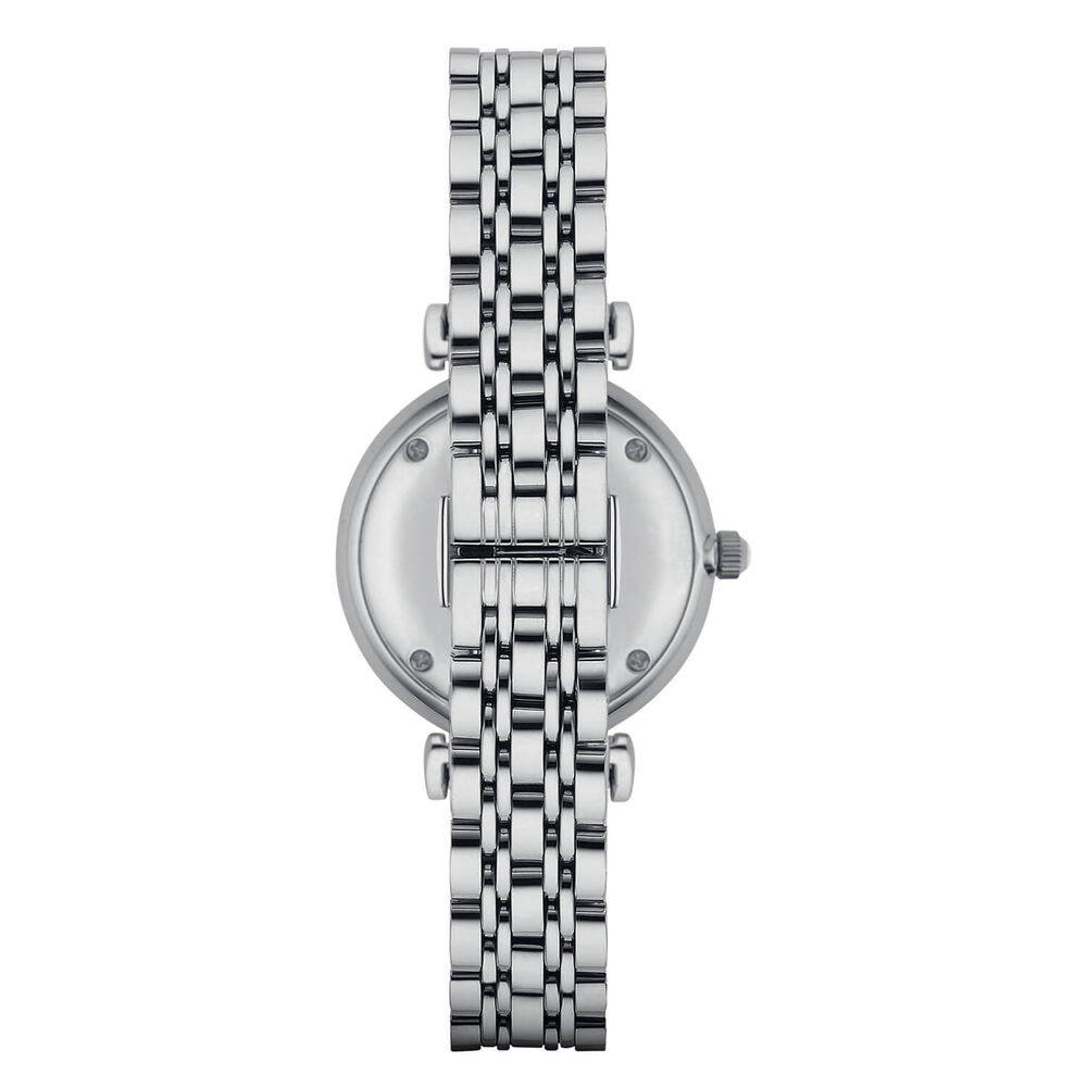 Emporio Armani ladies' stone-set stainless steel bracelet watch image number 2