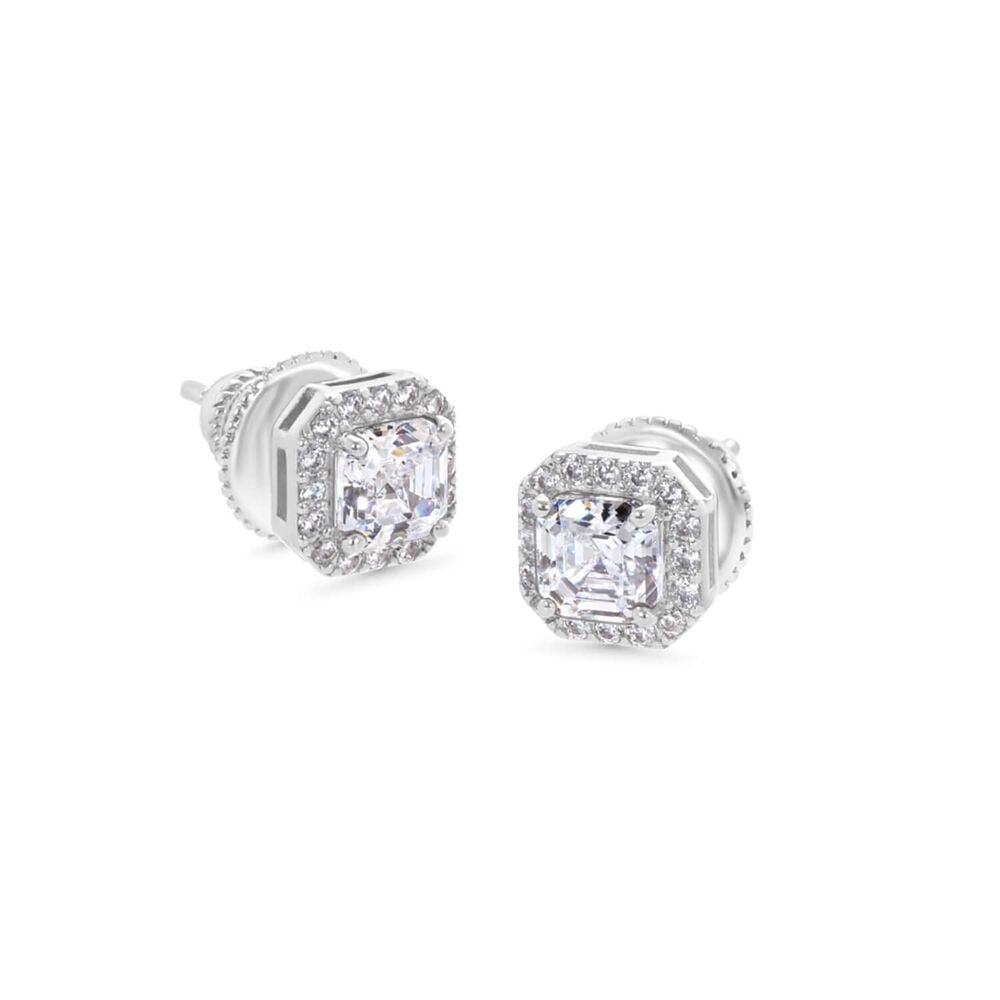 CARAT* London Misha Sterling Silver Cubic Zirconia Stud Earrings