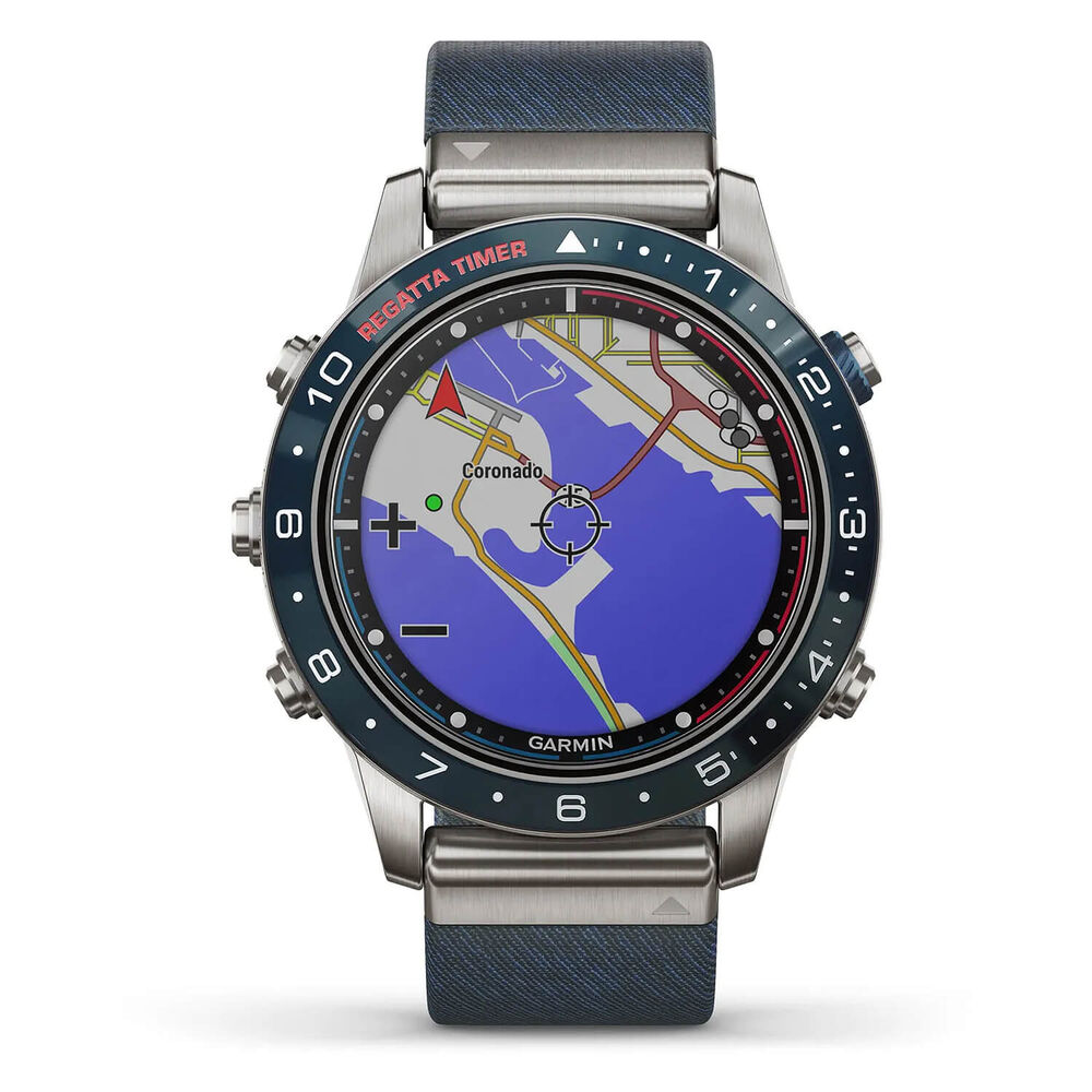 Garmin MARQ Captain Jacquard-Weave Strap GPS Smartwatch image number 3