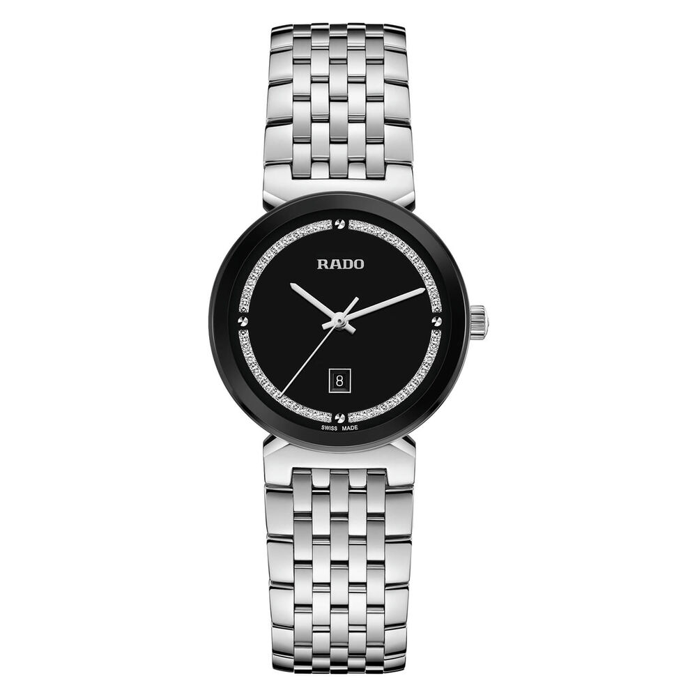 Rado Florence 30mm Black Dial Stainless Steel Bracelet Watch image number 0