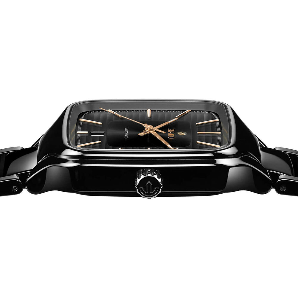Rado True Square 38mm Black Dial Black Ceramic Case Watch image number 2