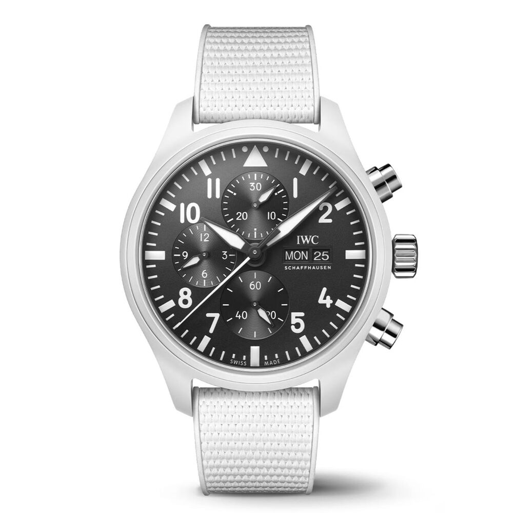 IWC Schaffhausen Pilot's Chronograph Top Gun Lake Tahoe Edition 44.5mm Dial Rubber Strap Watch image number 0
