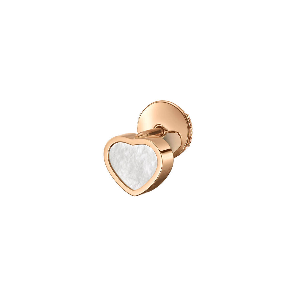 Chopard My Happy Hearts Mother of Pearl Rose Gold Single Stud Earring