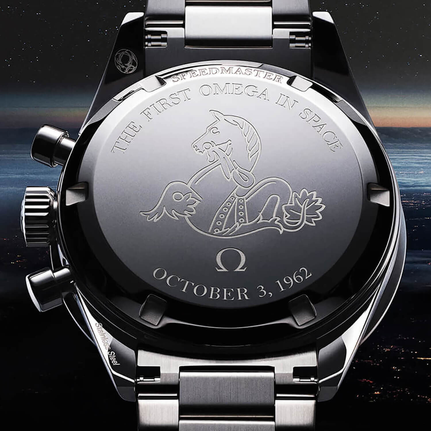 OMEGA First OMEGA in Space Steel Bracelet Watch