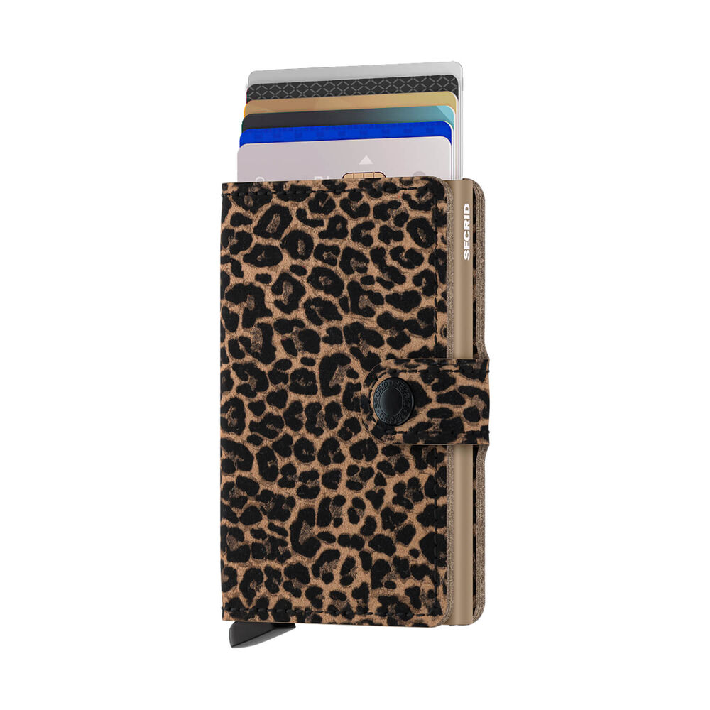 Secrid Flocked Print Leo Beige Miniwallet image number 1