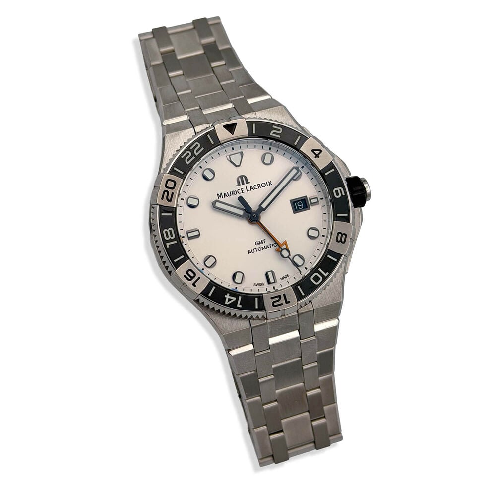 Pre-Owned Maurice Lacroix Aikon Venturer 43mm Automatic White Dial Steel Bracelet Watch