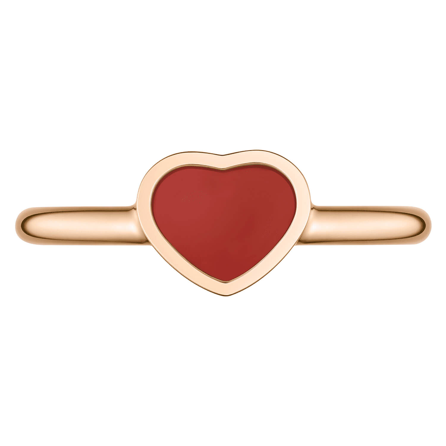 Chopard My Happy Hearts Red Rose Gold Ring