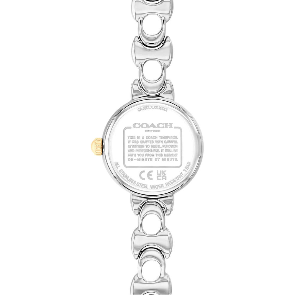 Coach Iris 22mm White Dial Two-Tone Tone Steel Bracelet Watch