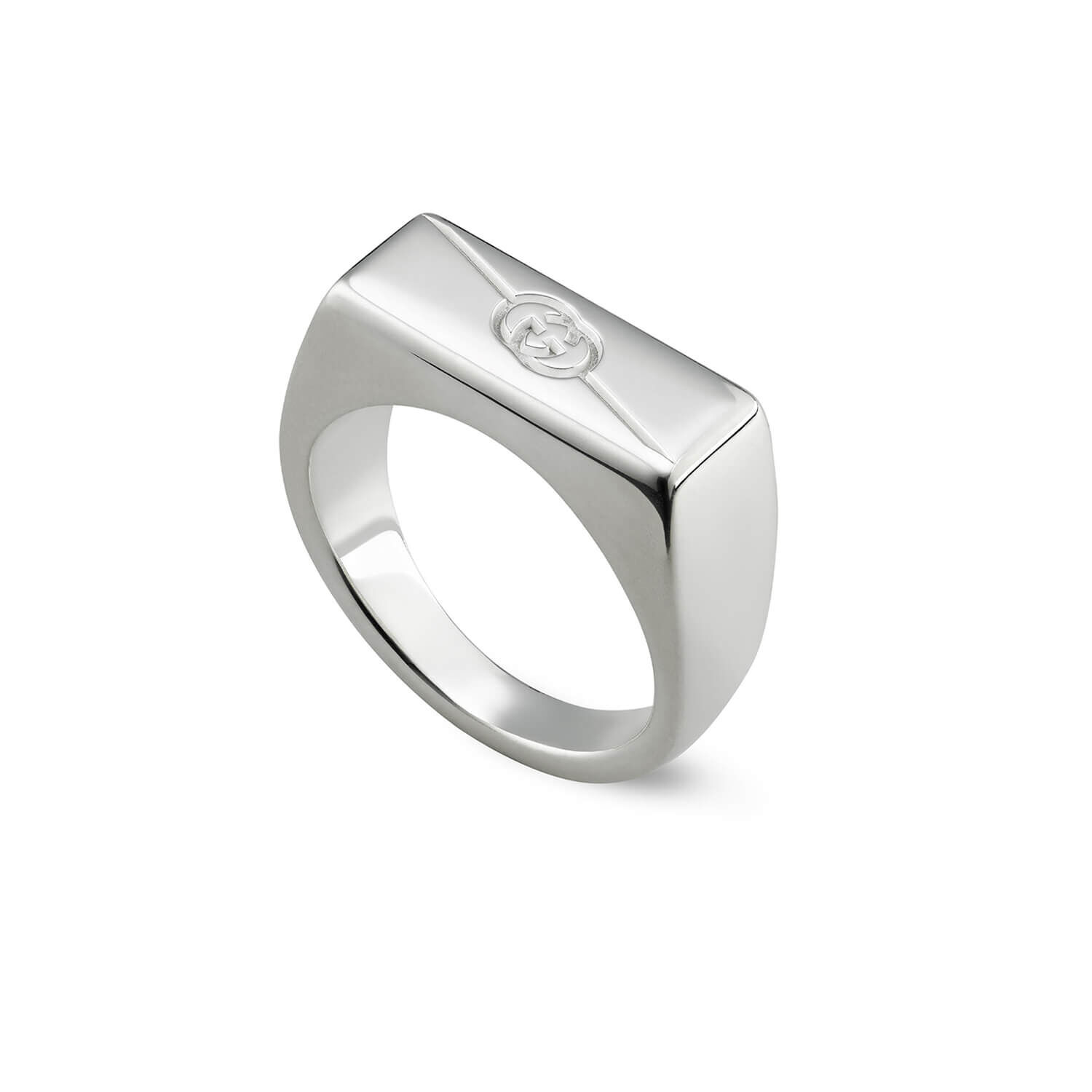 Gucci silver interlocking discount ring