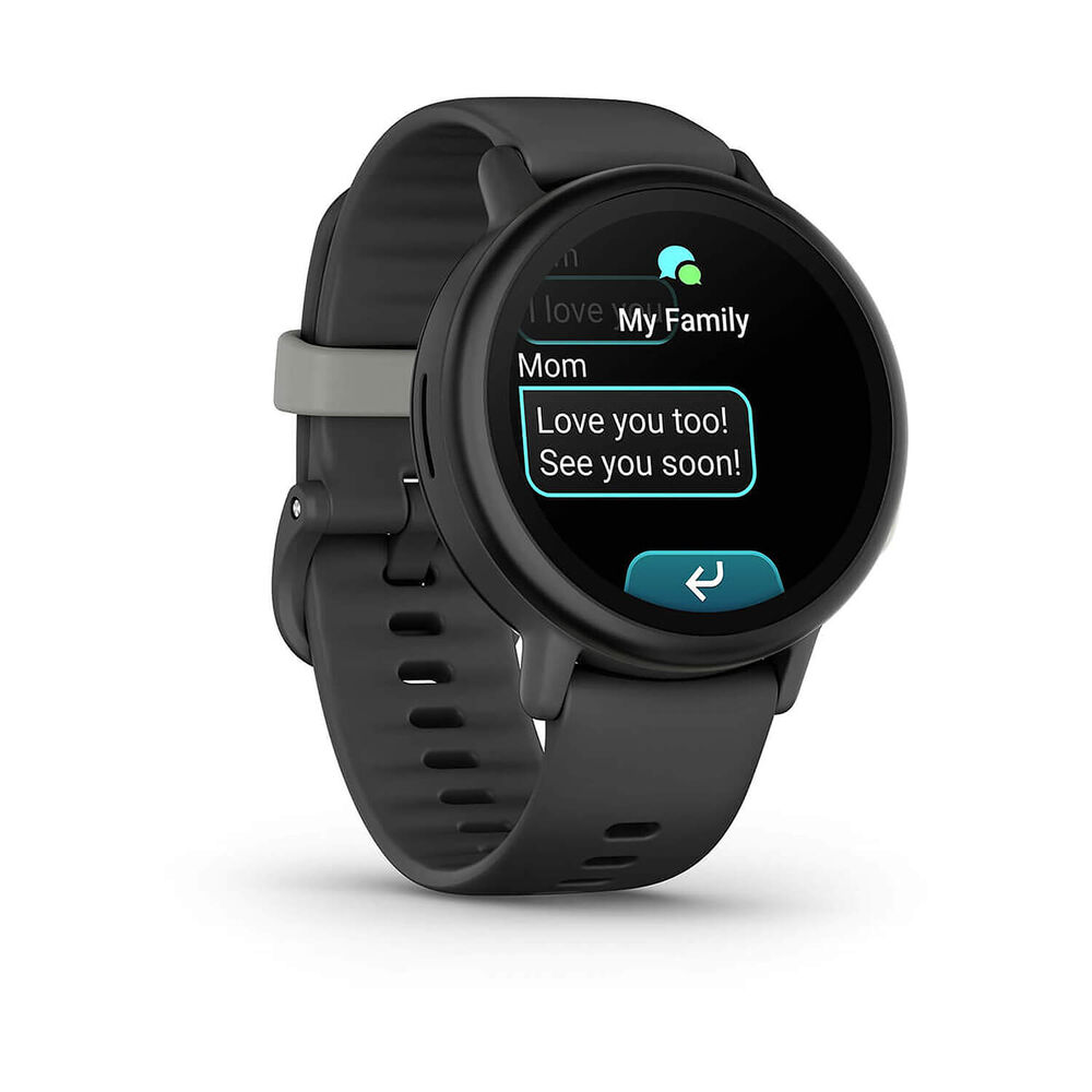 Garmin Bounce 2 43mm AMOLED Slate Grey Silicone Strap Watch image number 3