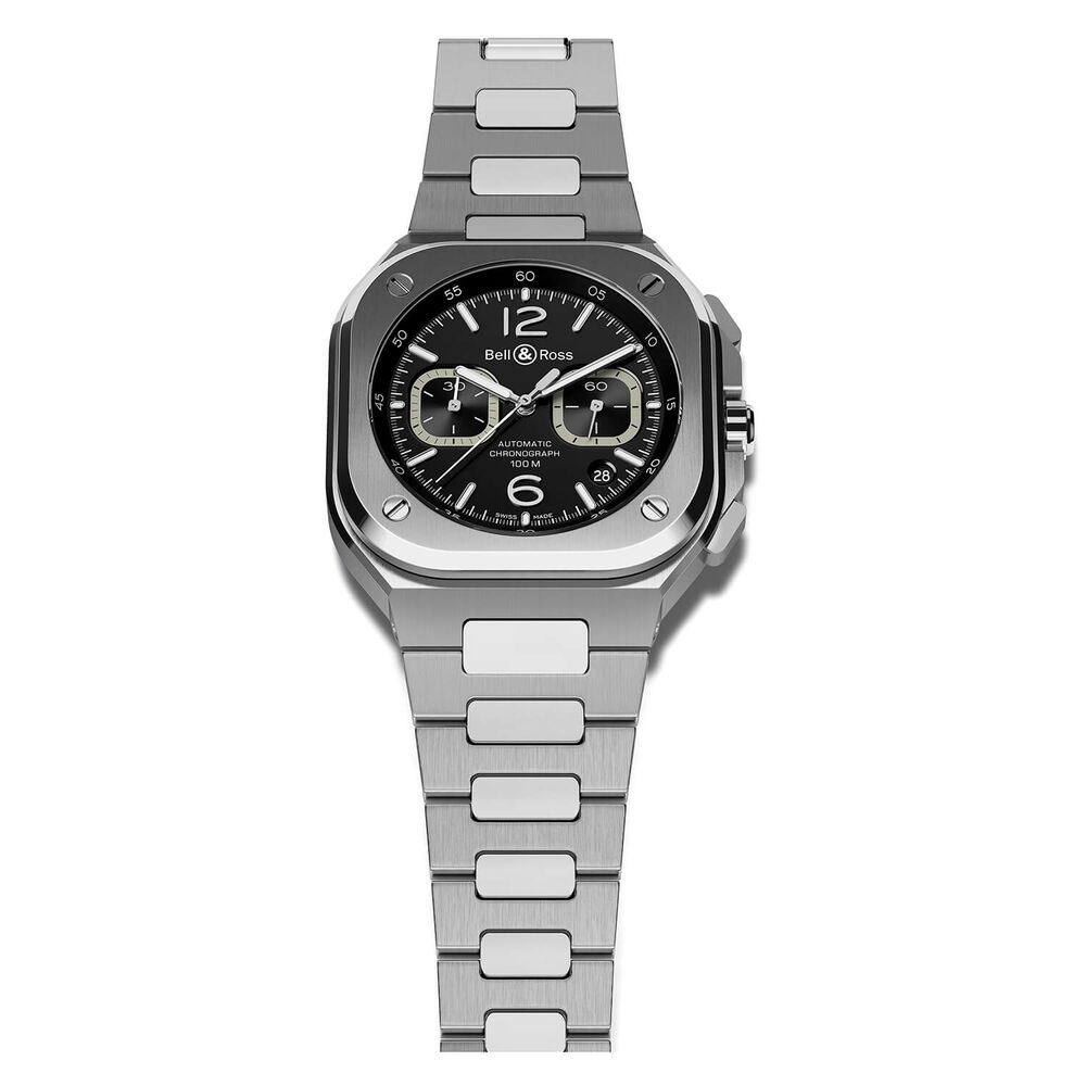 Bell & Ross BR05 Chrono Black Dial Steel Case Bracelet Watch image number 1