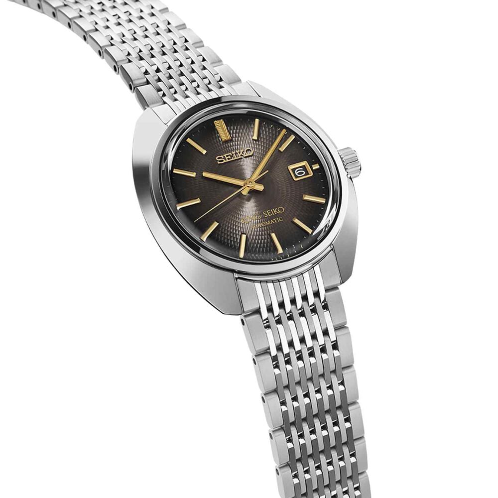 King Seiko 145th Anniversary Limited Edition 39.4mm Black Dial Steel Bracelet Watch image number 3