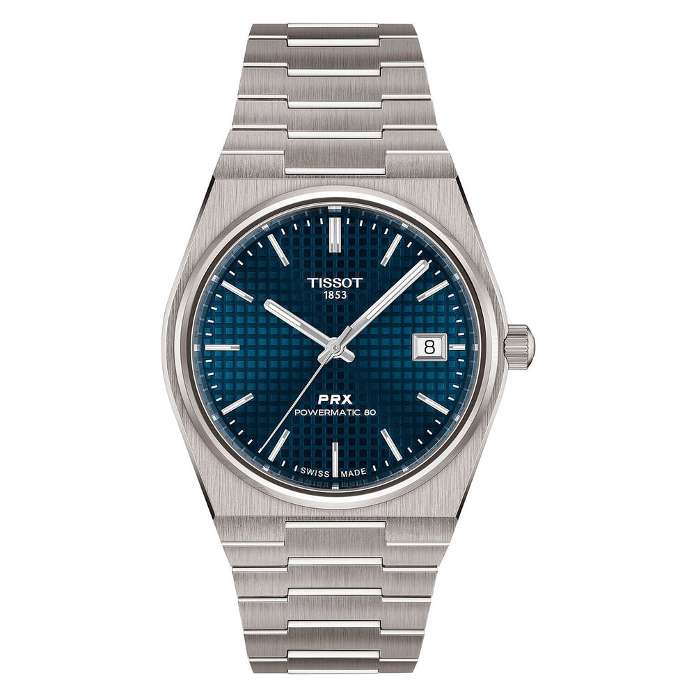 Tissot PRX Titanium 38mm Blue Dial Bracelet Watch