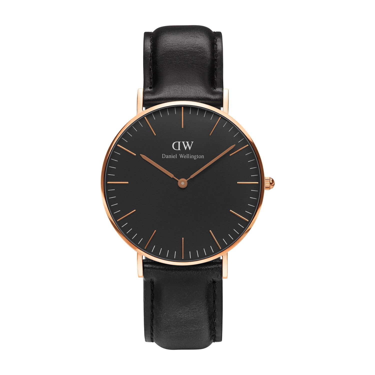 Daniel Wellington Classic Black Sheffield Rose Gold 36mm Watch