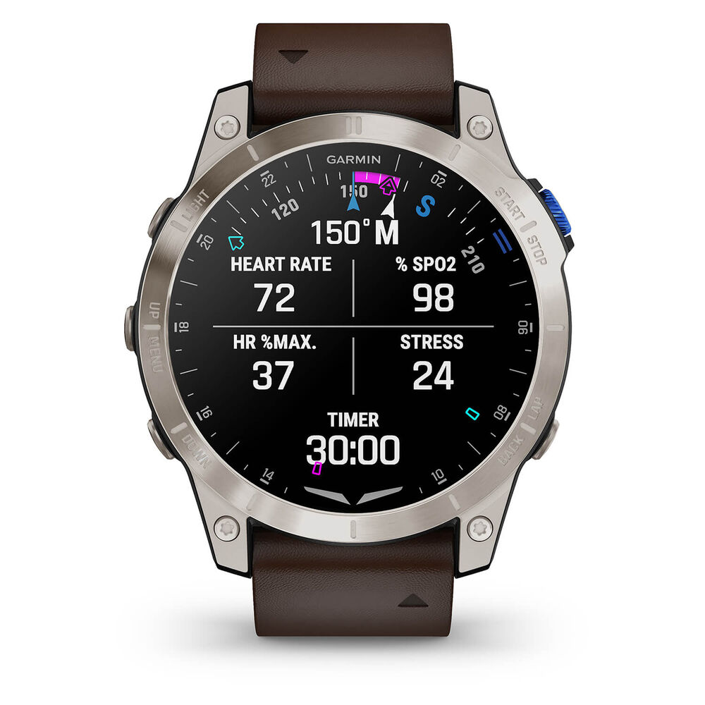 Garmin D2 MACH 1 Multifunction Titanium Case Strap Watch