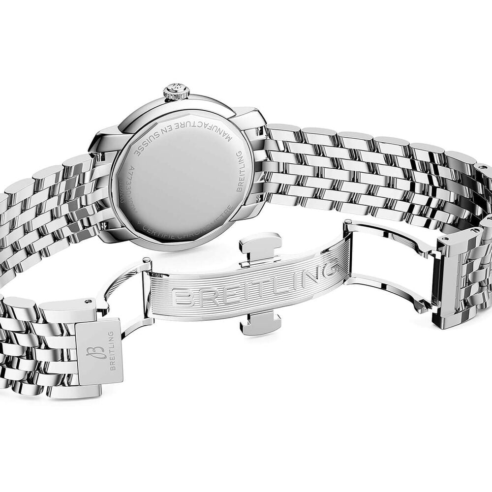 Breitling Lady Premier 32mm Black Dial Steel Bracelet Watch image number 4