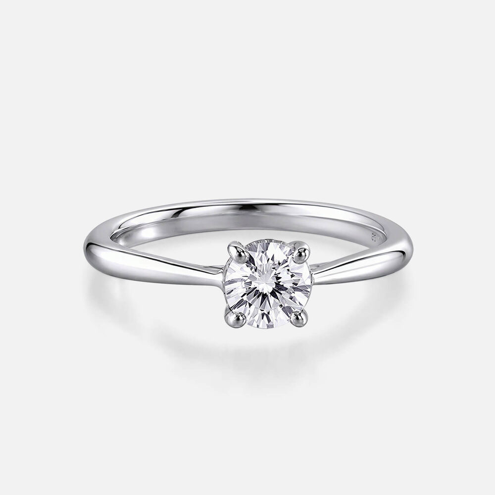 Prism 9ct White Gold 0.50ct Round Brilliant Diamond Solitaire Ring