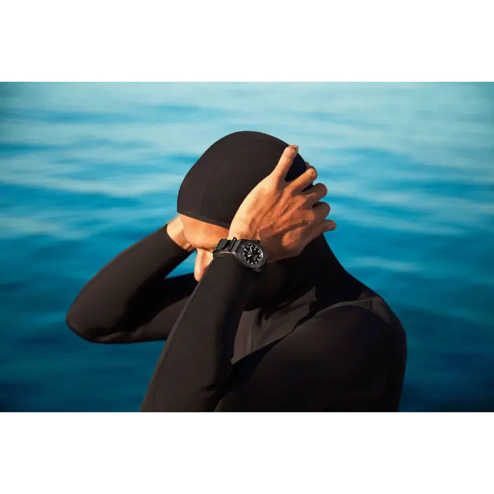Certina DS Action Diver 43mm Black Dial & PVD Case Nato Strap Watch image number 7