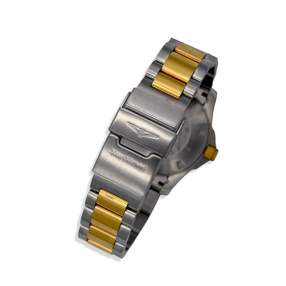 Pre-Owned Longines HydroConquest 41mm Blue Dial Yellow Gold PVD Steel Bracelet Watch image number 2