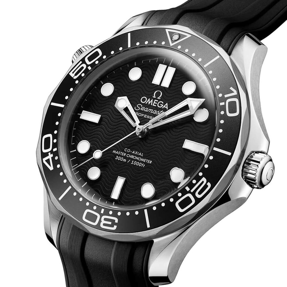 OMEGA Seamaster Diver 300M 42mm Black Dial Rubber Strap Watch image number 2