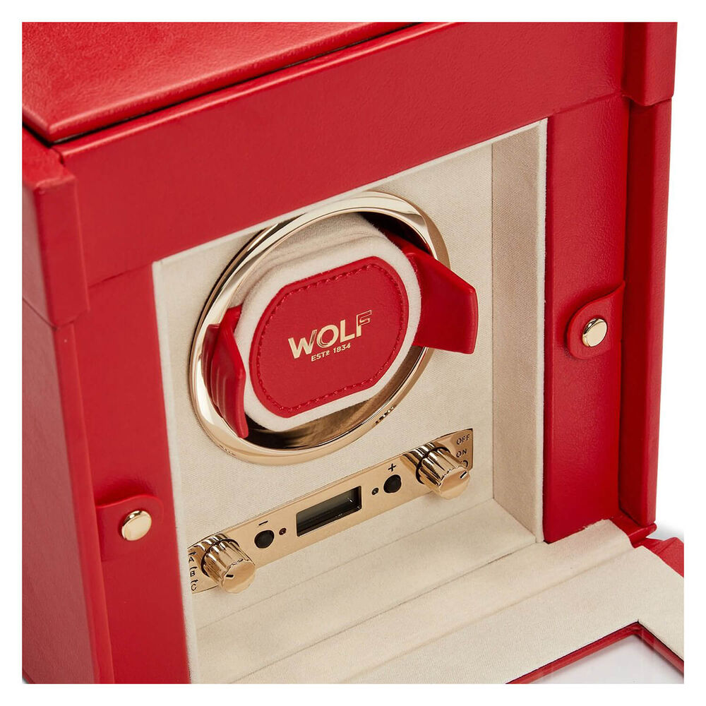 WOLF PALERMO Single Red Watch Winder image number 6