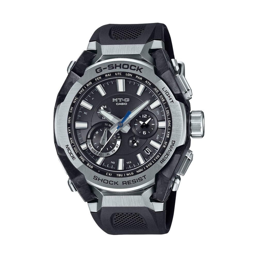 G-SHOCK MT-G 56.6mm Black Dial Resin Strap Watch image number 0