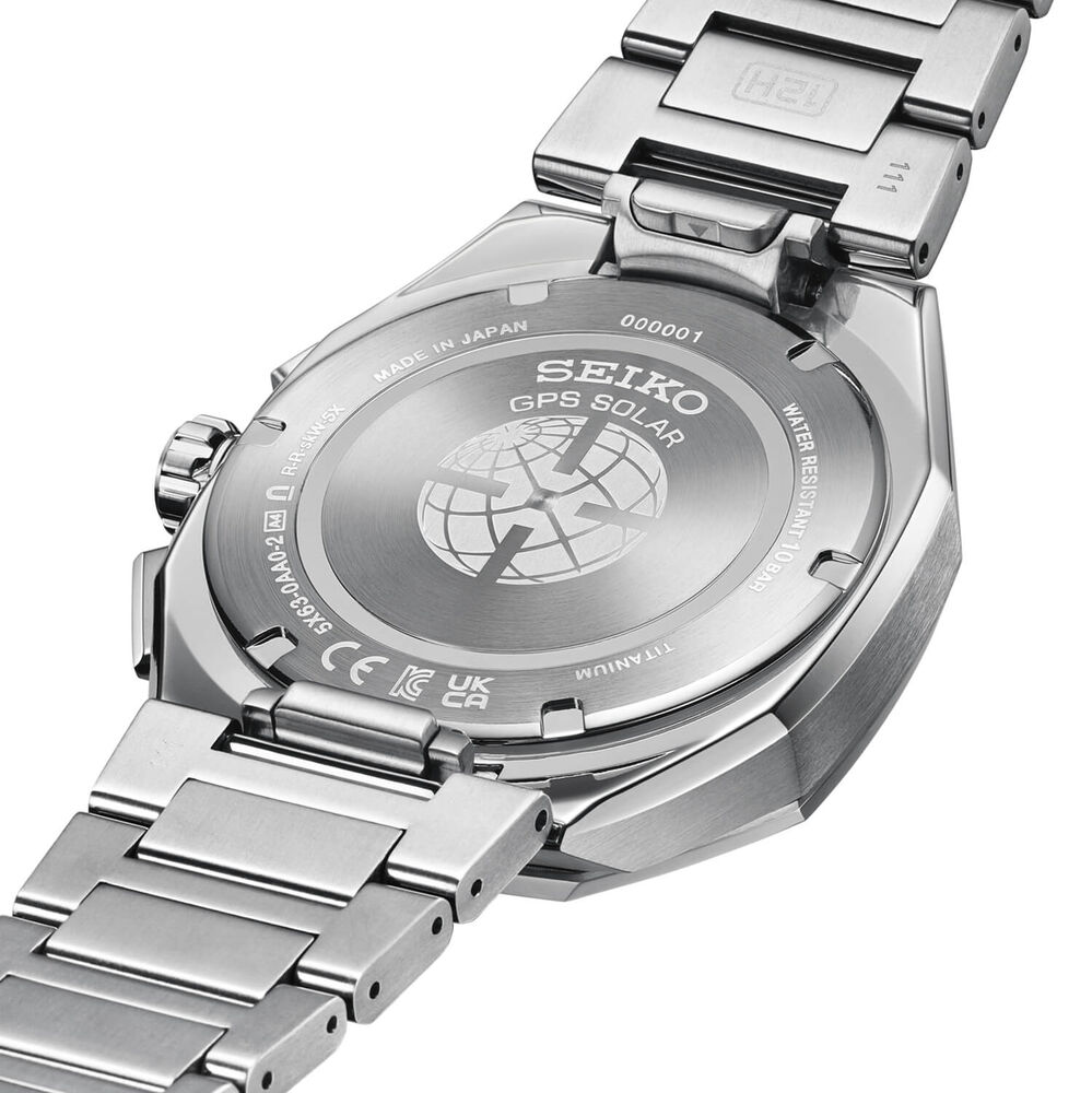 Seiko Astron 'Tesselate' 5X63 Astral Onyx Dial Titanium Bracelet Watch