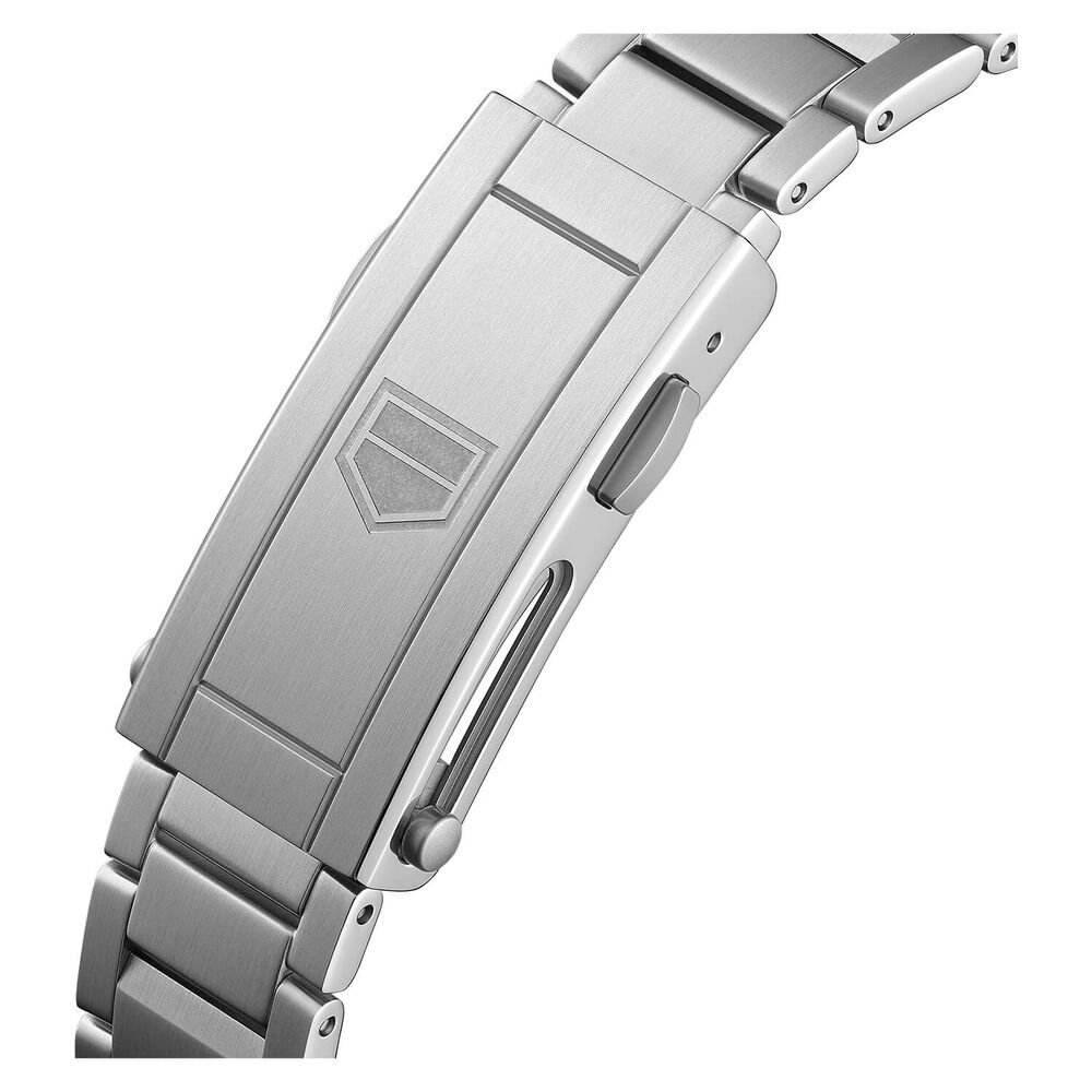 TAG Heuer Aquaracer 36mm White Dial Black Bezel Steel Case Bracelet Watch image number 5